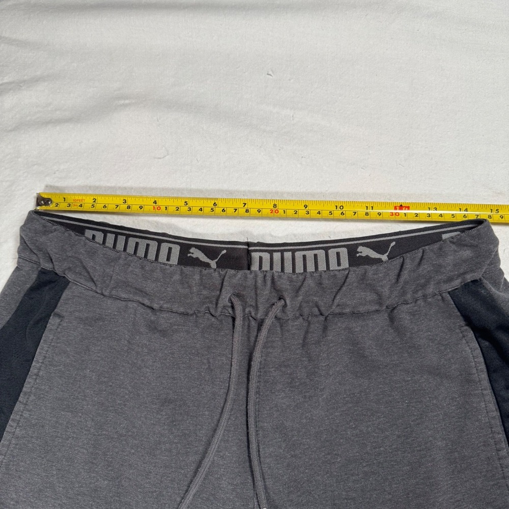 Puma Mens Athletic Shorts Set of 2 Grey Charcoal Black Size Medium Activewear - Picture 6 of 8